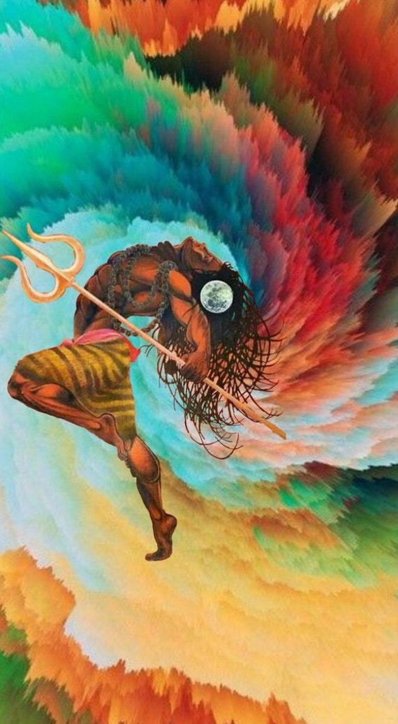 Lord Shiva as Tandav B Handpainted Painting on Canvas without - Etsy Singapore Lord Shiva as Tandav B Handpainted Painting on Canvas without - Etsy Singapore