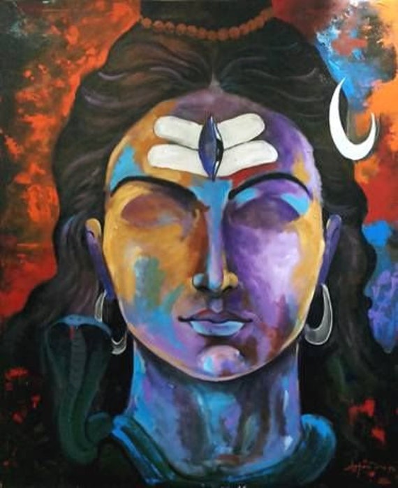 canvas painting canvas for acrylic painting price canvas lord shiva acrylic