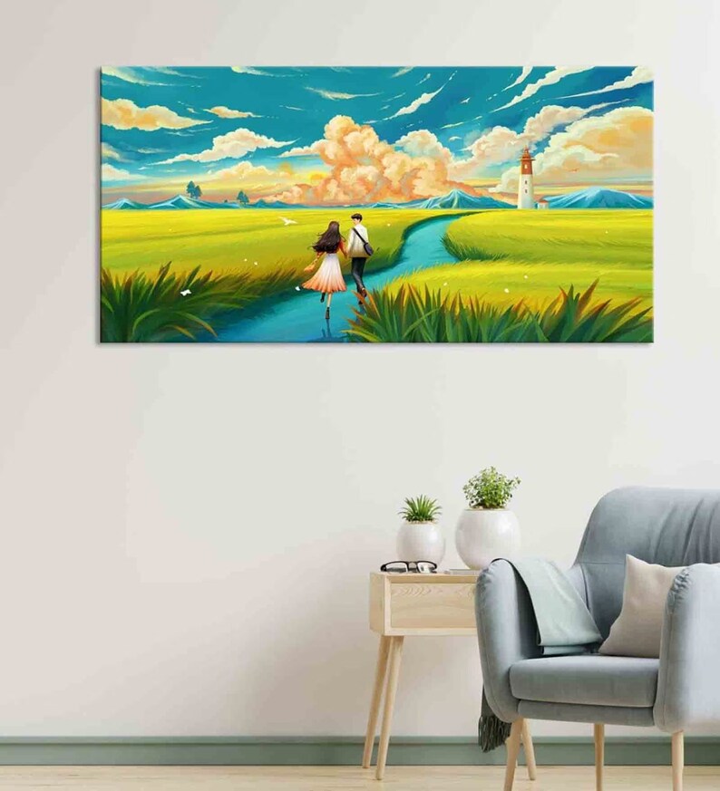 Handgemaltes Ölgemälde Auf Leinwand – Floraler Goldbaum, Modernes Abstraktes Kunstwerk, 12 Zoll, Für Wohnzimmer & Schlafzimmer