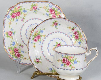 Royal Albert Petit Point Cup Saucer & Plate