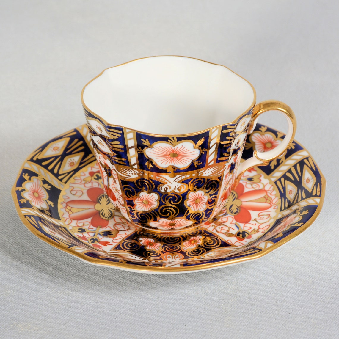 Royal Crown Derby Traditional Imari Trio Etsy