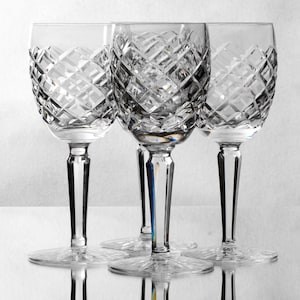 4 Waterford &quot;Comeragh&quot; White Wine Glasses