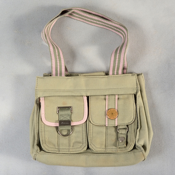 Vintage Mudd Green Denim Purse 