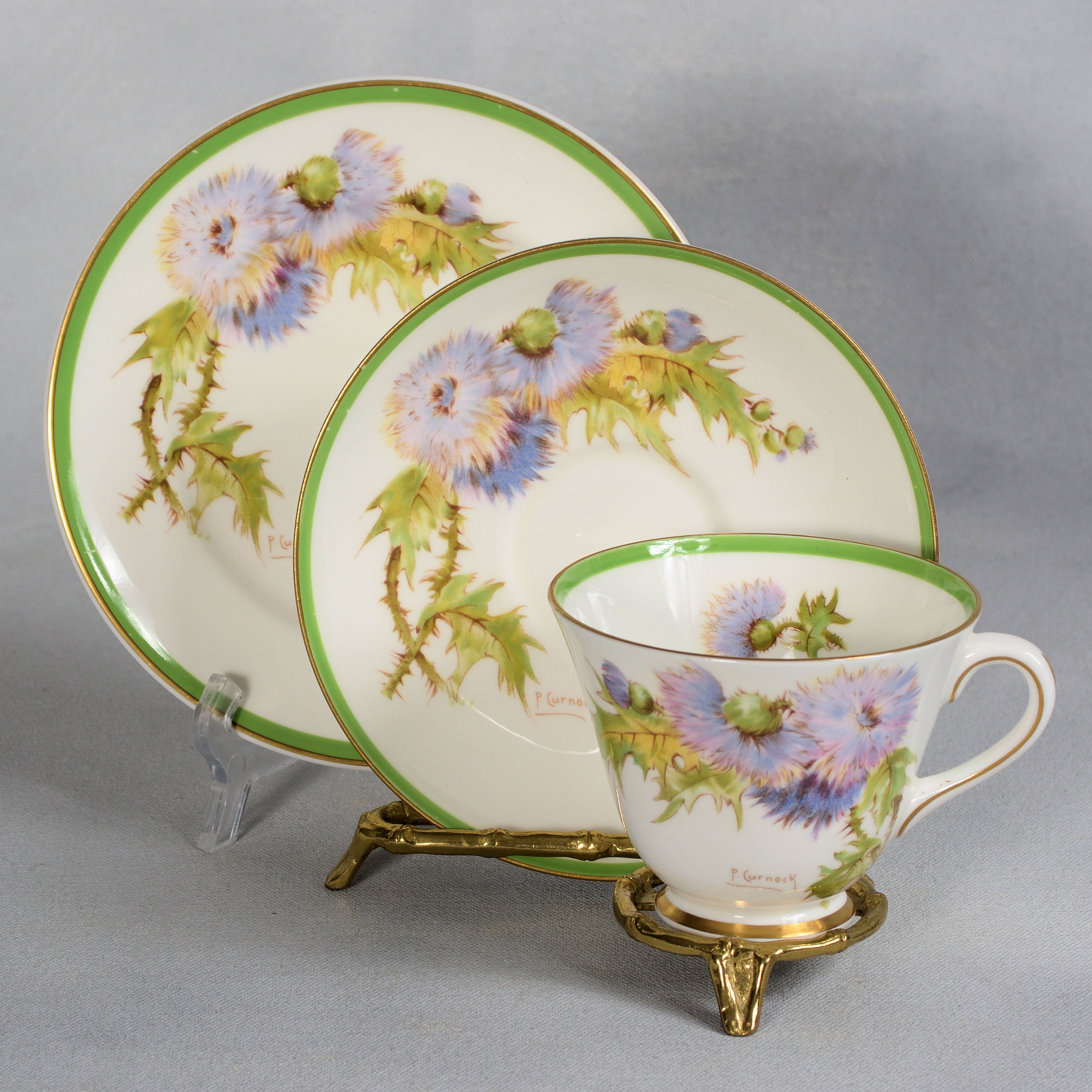 Royal Doulton glamis Thistle Trio Etsy