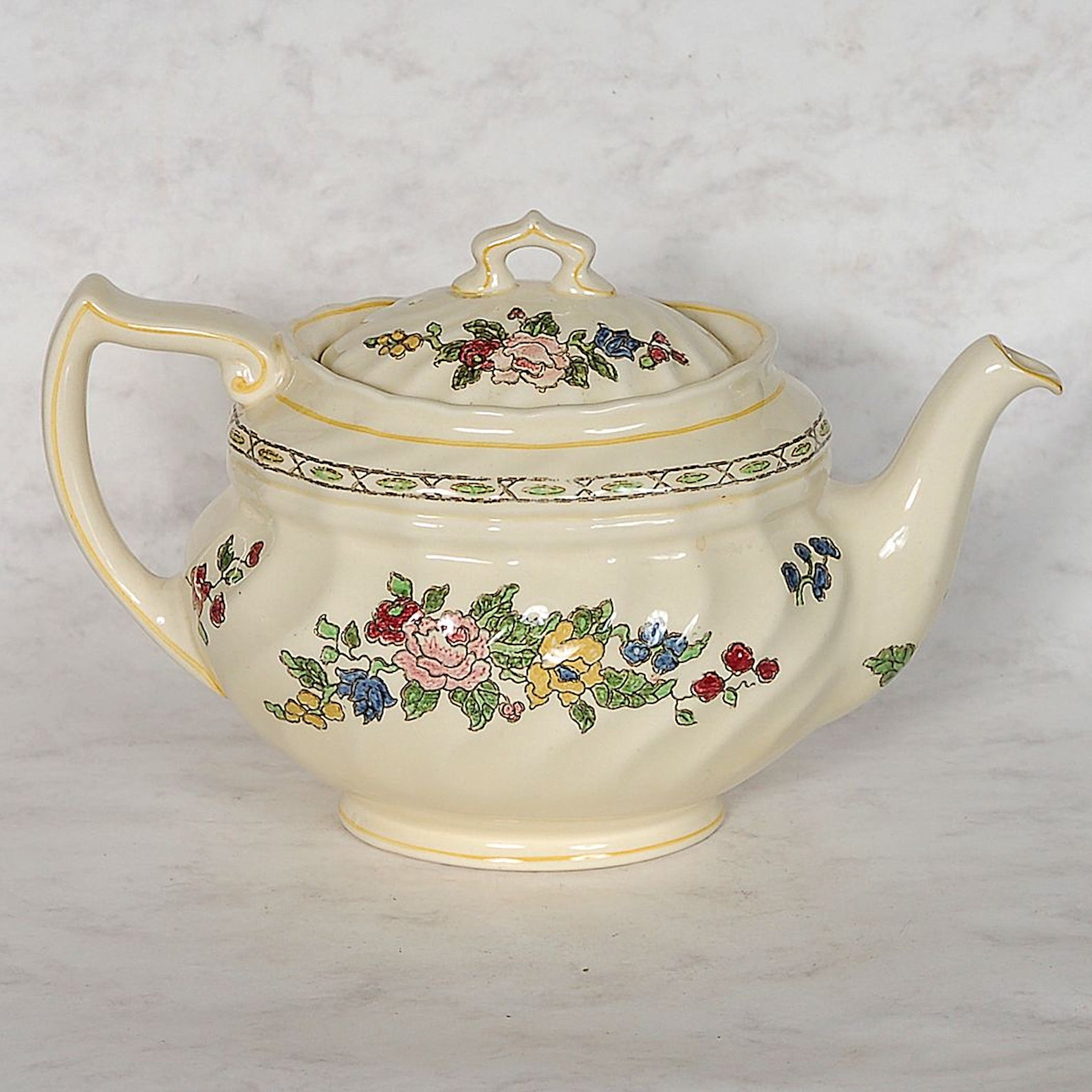 Royal Doulton The Cavendish Teapot Creamer & Covered Sugar Etsy