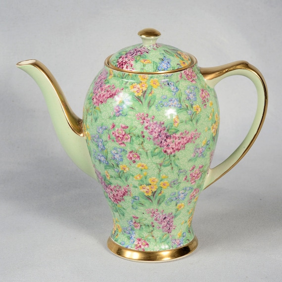 Empire Lilac Time Chintz Demitasse Coffee Set - 1930'S - Etsy Denmark