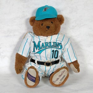 Cooperstown Bear Florida Marlins Diamond Teddy # 10 - Orig. Box & Certificate