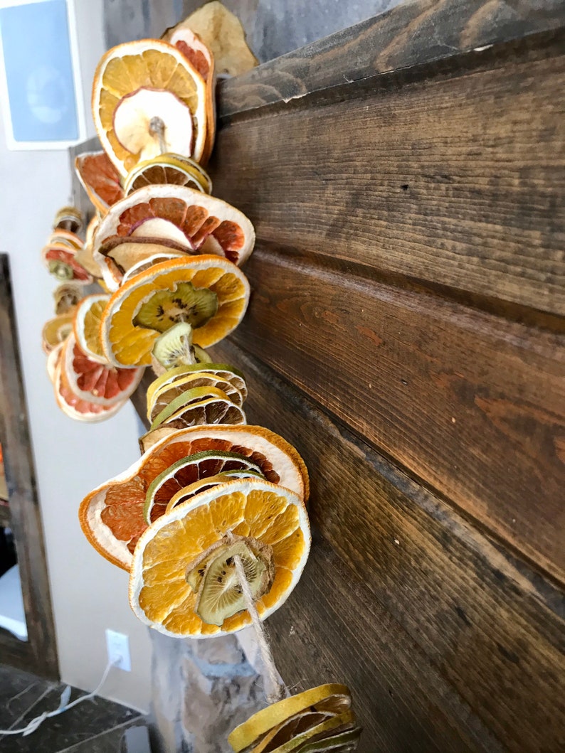 Lux mixed fruit garland 6 dehydrated fruit garlands dried Etsy