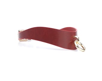 Choker in pelle personalizzato fatto a mano, collare con guinzaglio a catena, collare sub, colletto da giorno