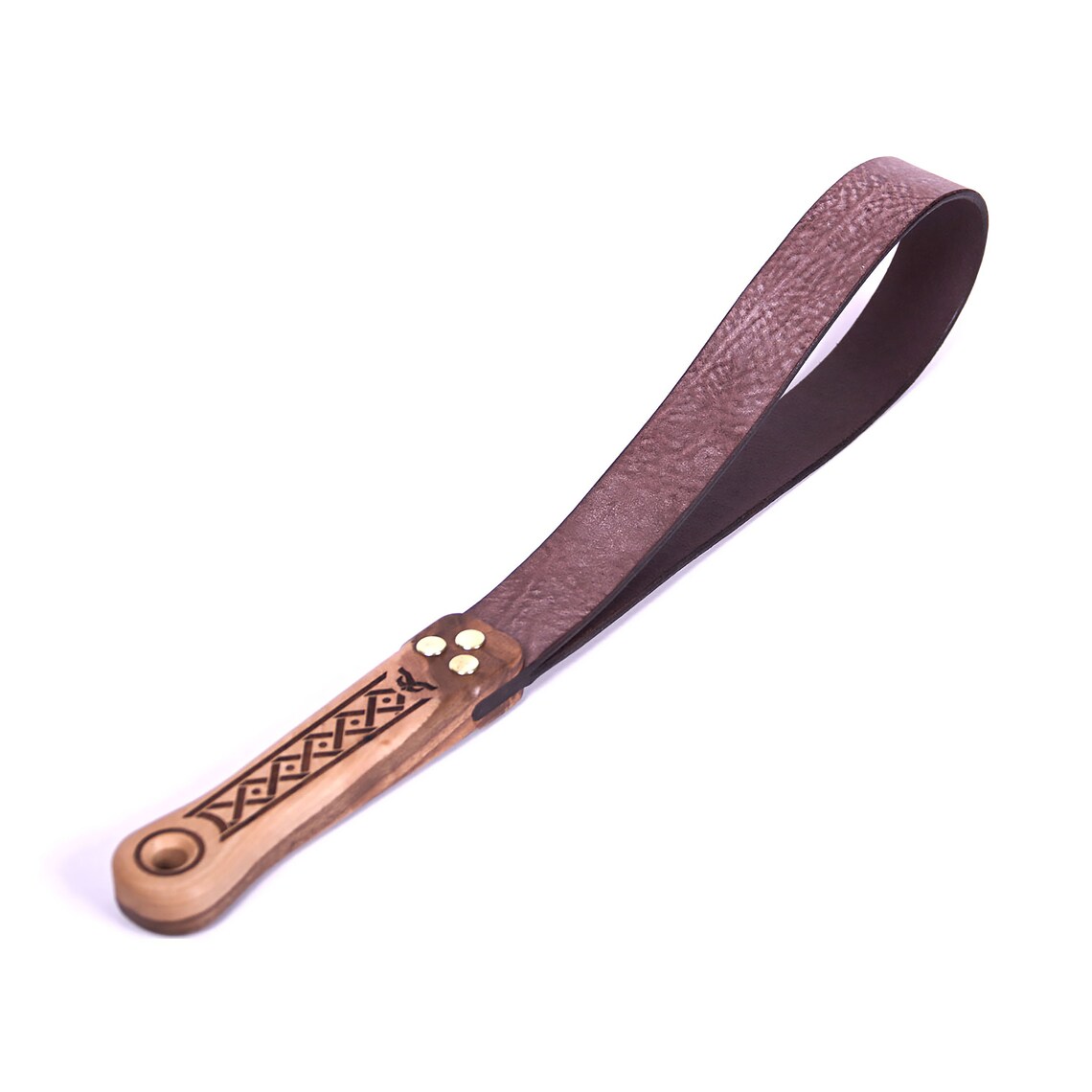 Leather Strap Paddle Spanking Belt Whip Tawse in wooden gift | Etsy