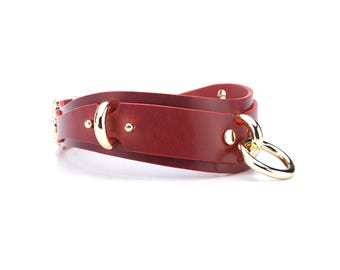 BDSM leather choker, Collar & Leash, Submissive collar, BDSM collar discreet, Kink Toys