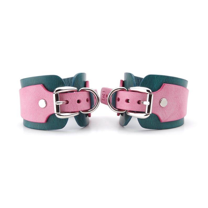 Custom Hand Restraints Handmade Custom Leather Handcuffs and Ankle Cuffs With Connectors ...