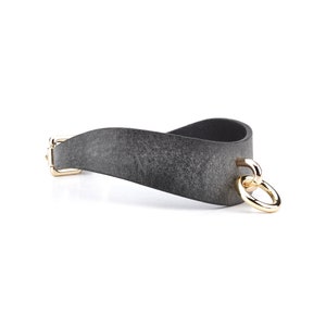 Handmade Custom Leather Choker, Collar with Chain Leash, Sub collar, day collar