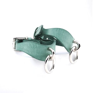Leather handcuffs for sub, submissive cuffs, restraint cuffs, leather restraints