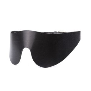 Black Leather Blindfold Mask, Blindfold, Eyemask
