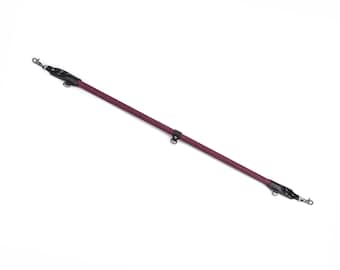 Handmade Leather Spreader Bar, 32 Inch, Stainless Steel Restraint Bar, 15mm Steel Tube