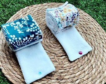 Lot 10 feuilles Kit Découverte Papier toilette lavable réutilisable