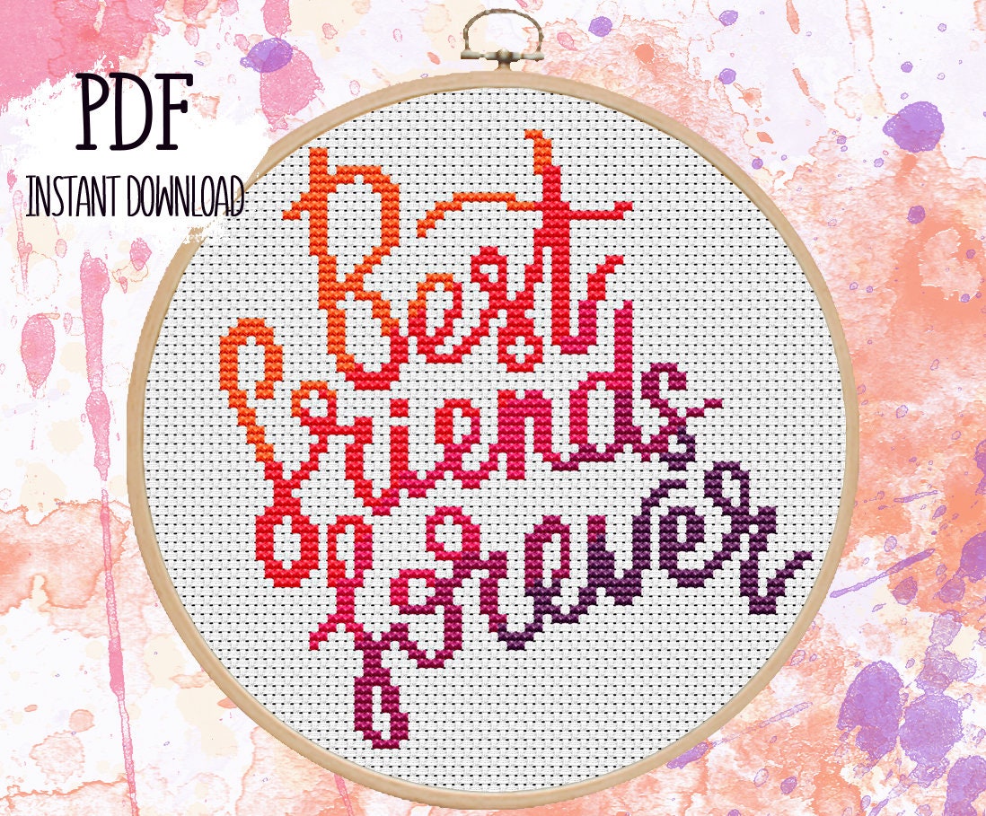 best-friends-forever-cross-stitch-pattern-pdf-51-etsy