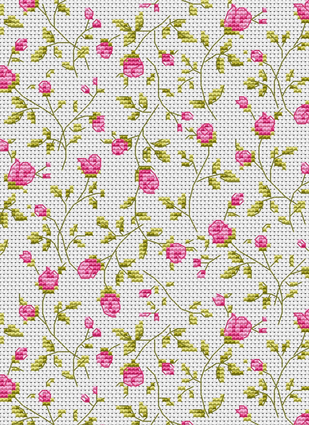 Curated visual reference: Picture Idea: Roses Texture Cross Stitch Pattern Pdf