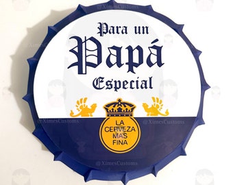 Father’s Day Bottle Cap Box, Día de Los padres Caja de corcholata, Cricut, Cardstock, project, regalo, gift, custom,  XimesCustoms
