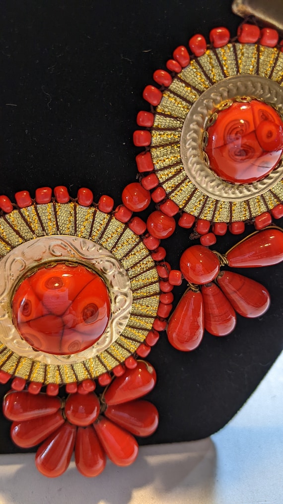 Handmade Wired Statement Necklace - image 2