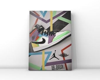 Air Jordan 1 Sneaker Print A4