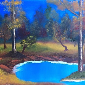Peaceful Fall Pond Original