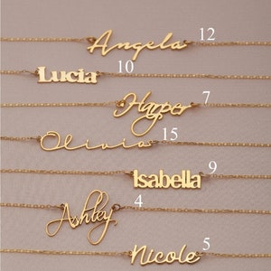 Personalized Name Necklace, 14k Gold Name Necklace, Mom Name Necklace, Gift for Her, Mom Gift, Gift for Mama, Gift for Mama, Mum