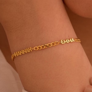【Grace Personalized】DANAブレスレット Custom Multiple Name Bracelet by Gracepersonalized