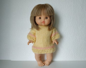 wool dress paola reina gordis minikane 13 inches 34 cm or other doll baby 35 cm