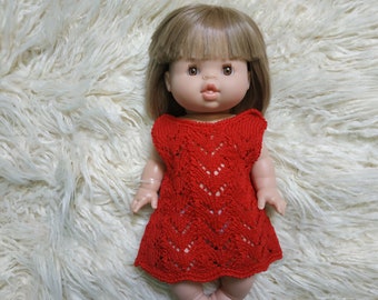 wool dress paola reina gordis minikane 13 inches 34 cm or other baby doll 35 cm