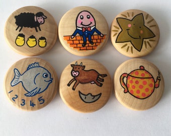 Nursery Rhyme - Wooden Story Stones
