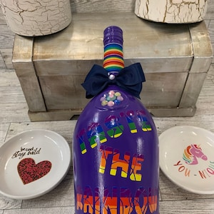 Purple Taste The Rainbow Hennessy Glam Bottle