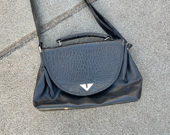 Vintage 90s Leather Shoulder Bag Leather