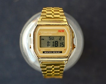 Vintage 90s Rectangular Watch / Unisex Digital Wrist Watch