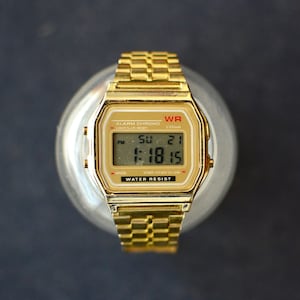 Vintage 90s Rectangular Watch / Unisex Digital Wrist Watch image 1