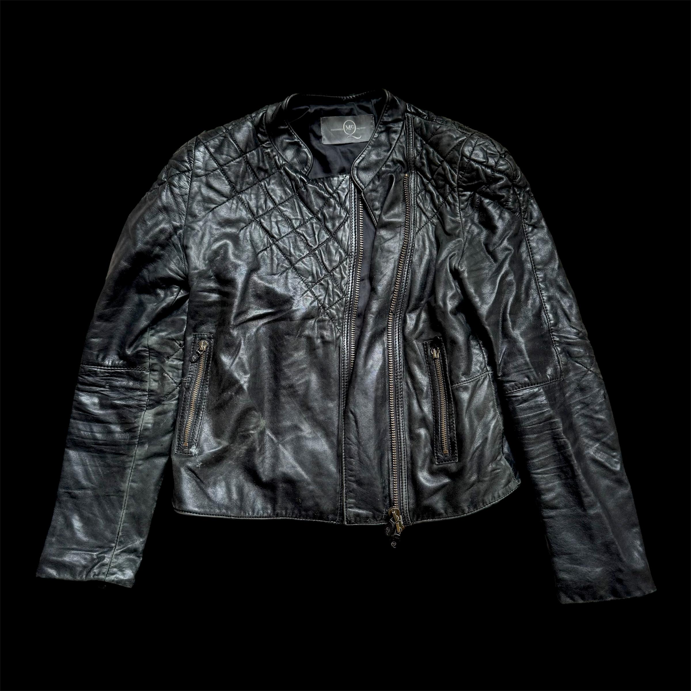 1990s Archive Alexander Mcqueen Biker Jacket - Etsy