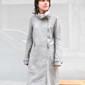 1990s Archive Emporio Armani Gray Trench Coat