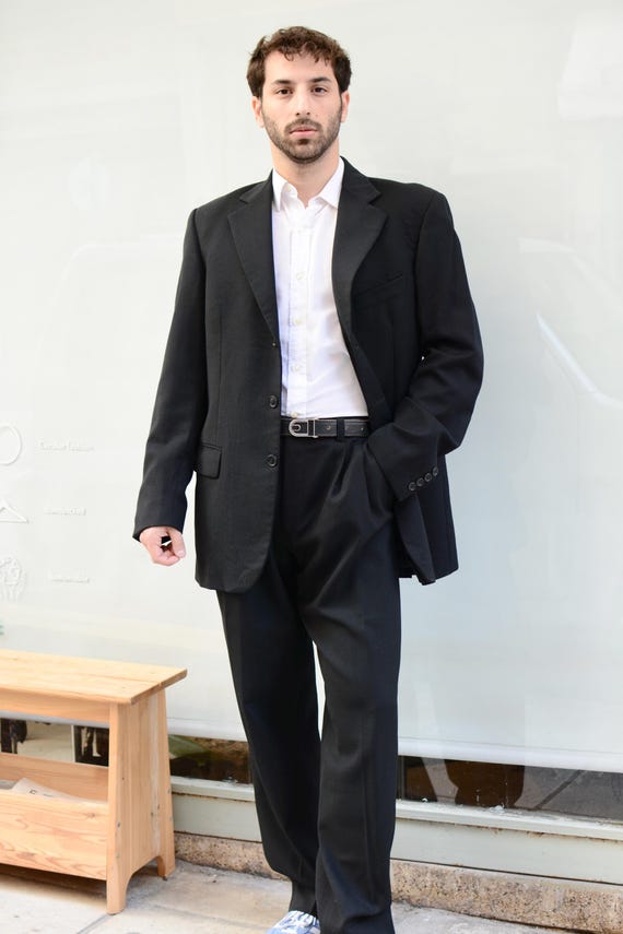 スーツ Dressedundressed Black Tailored Trousers スーツ Dressedundressed Black Tailored Trousers ANKLE TUXEDO PANTS