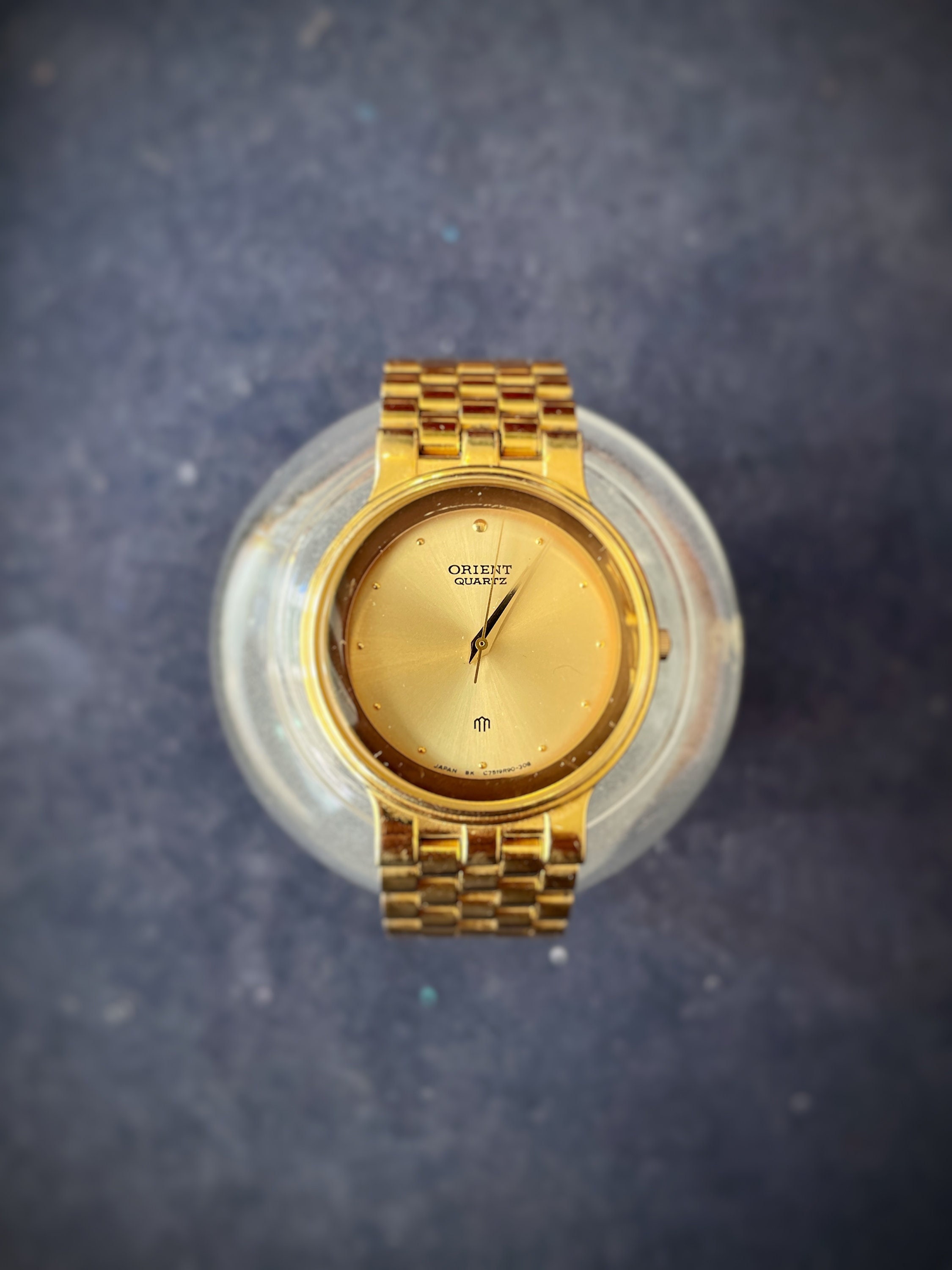 【お気に入り】 Vintage Orient Gold Circular Bracelet Watch - Etsy Canada 時計