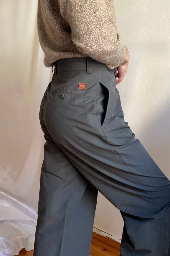 Vintage Boss Trousers Orange Pants Size W34L34 Olive - Etsy