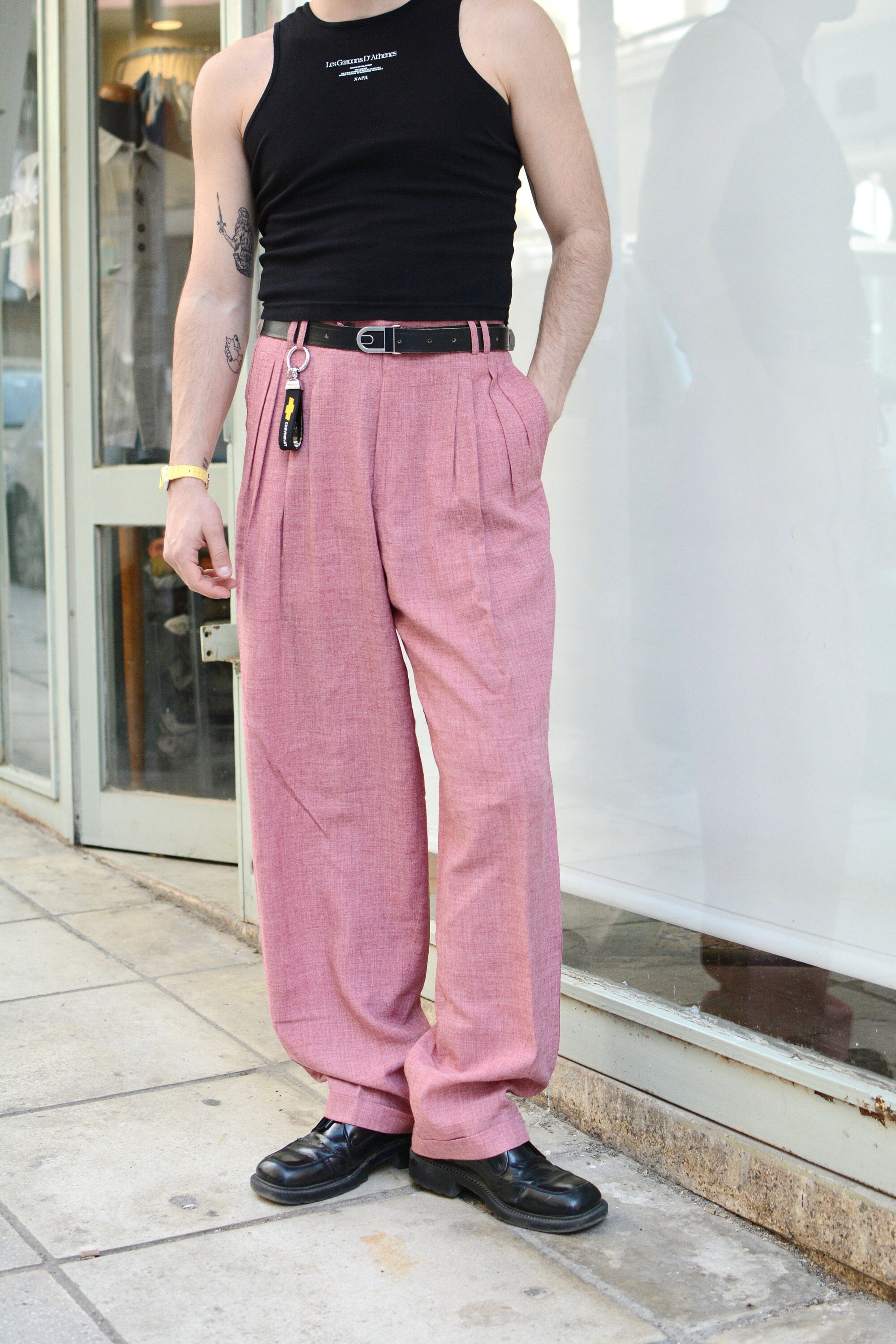 60s Linen Trousers - Etsy
