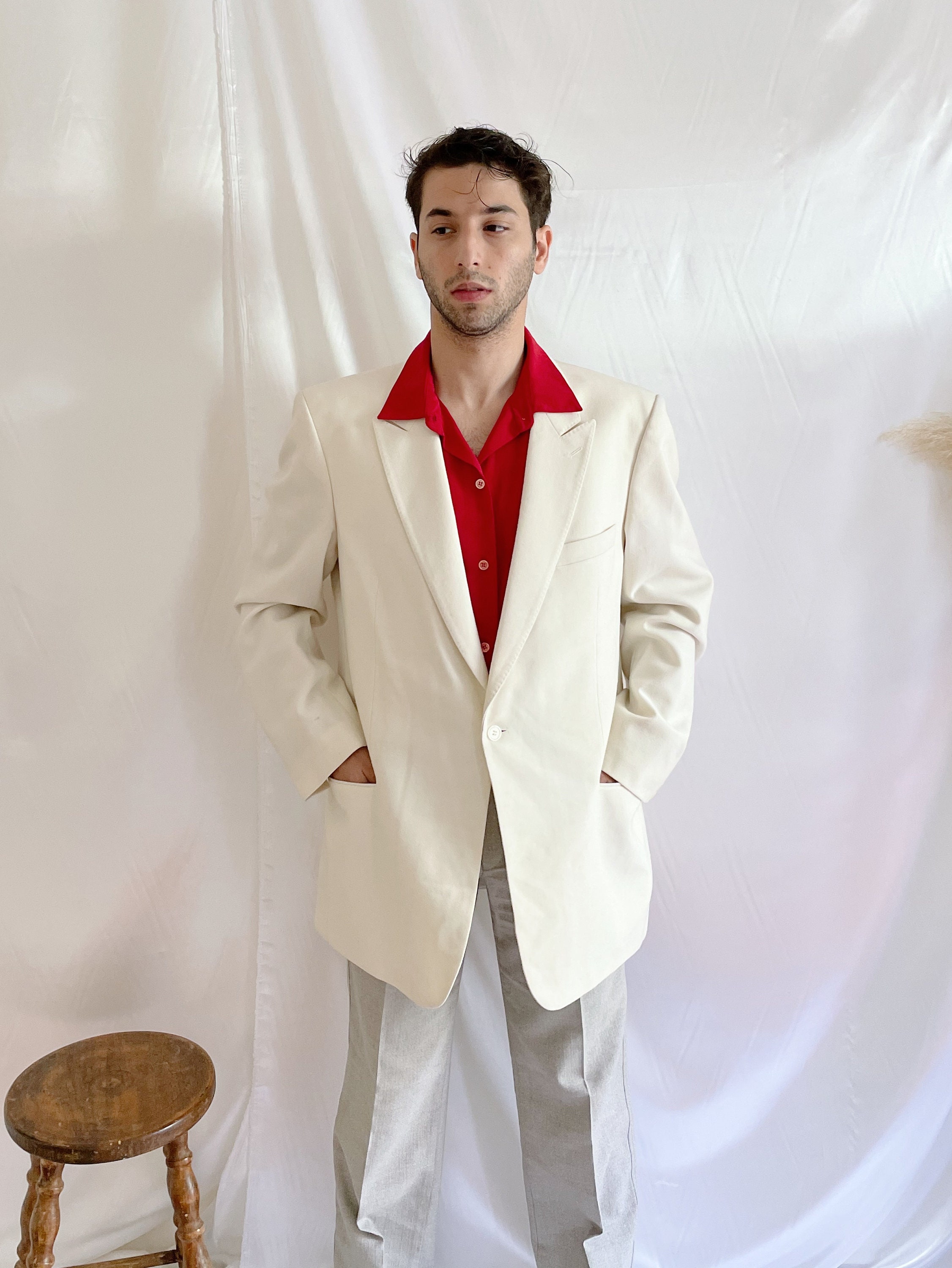 ivory blazer outfits