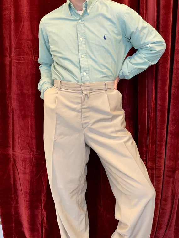 1980s Vintage Plus Size Pleated Pants 