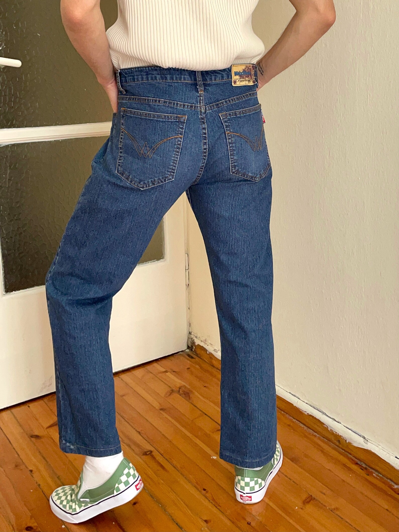 1990s Vintage Blue Jeans Men Vintage Denim Jeans High Waisted Etsy UK