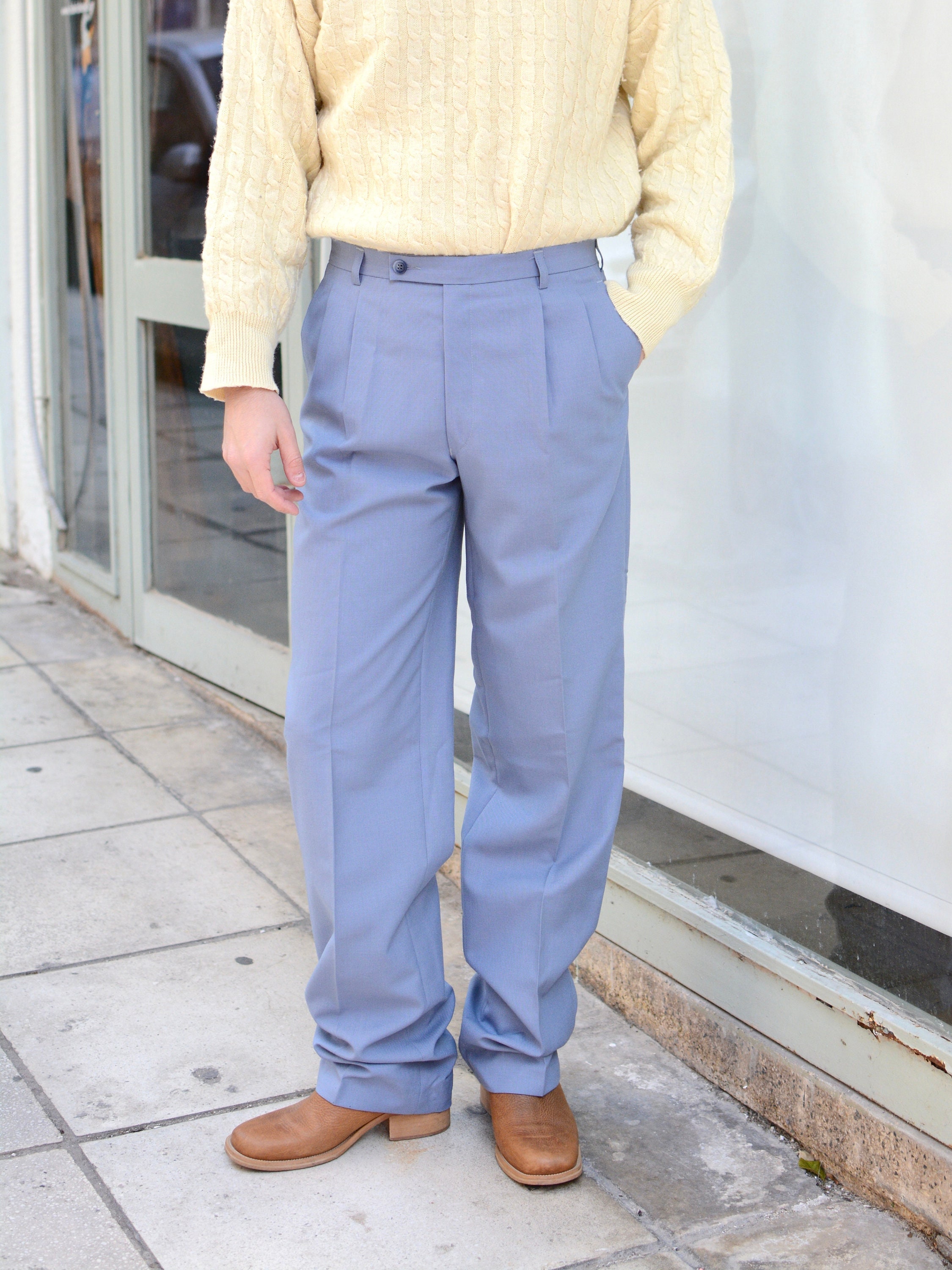 パンツ 80s CLOSED by MFG Crazy Tuck Trousers Vintage 80s Pleated Office Suit Trousers - Etsy