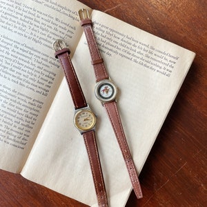 Vintage 70s Circular Watch / Unisex Analog Wrist Watch image 3