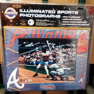 Atlanta Braves Baseball beleuchtet Foto Erinnerungsstücke