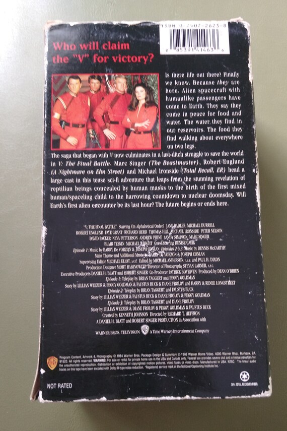 V the Final Battle Classic VHS Tape Set - Etsy