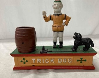 Vintage clown mechanical bank
